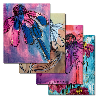 A2 - Cone Flowers - Sets